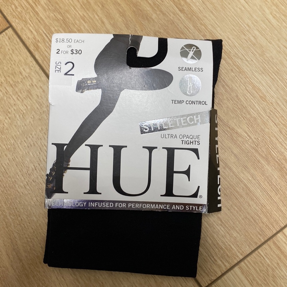 HUE black tights